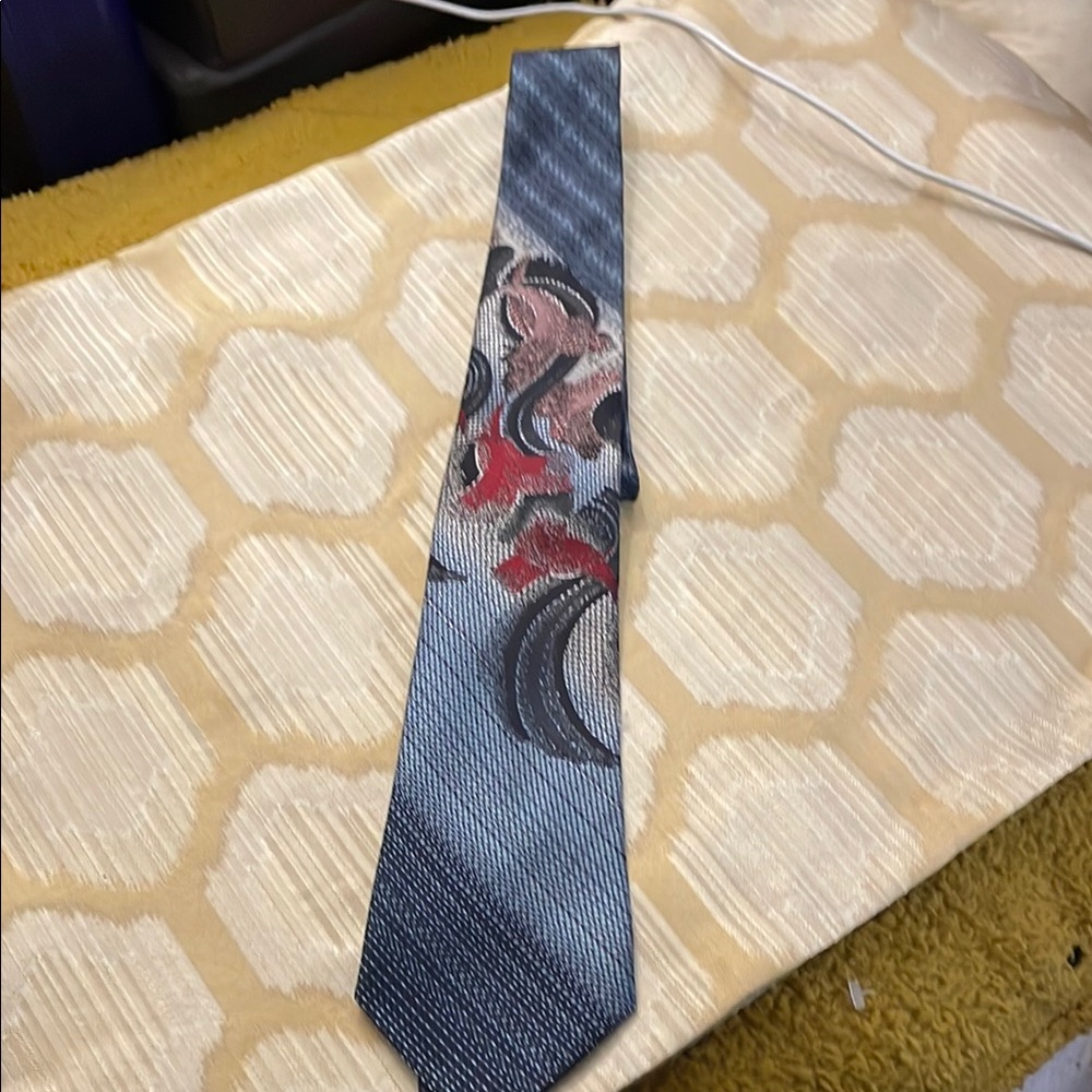 Elegant Blue and Red Men's Lord’s trend Tie